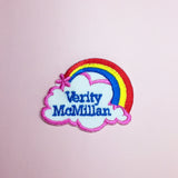 Rainbow embroidered name patches | Iron-on & Sew-on | Blank Sheet