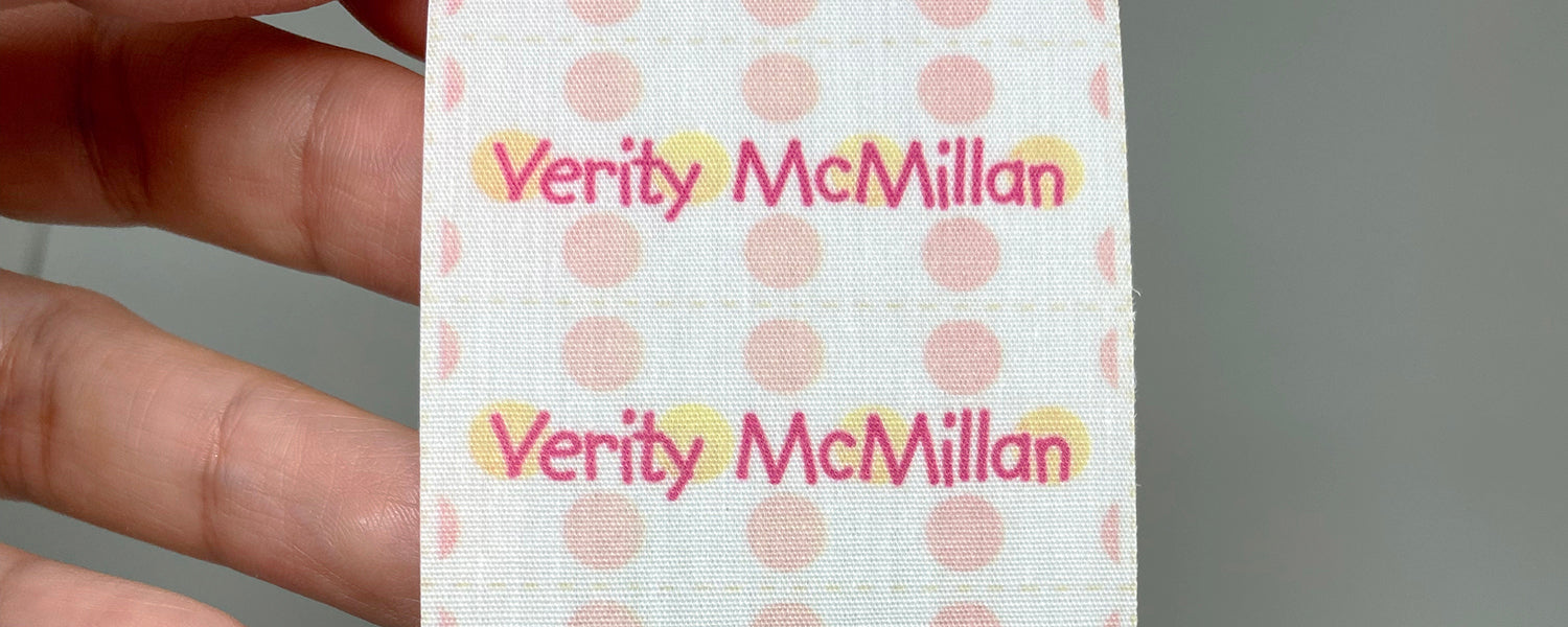 Fabric iron-on name labels (44x20mm 48 labels/set)
