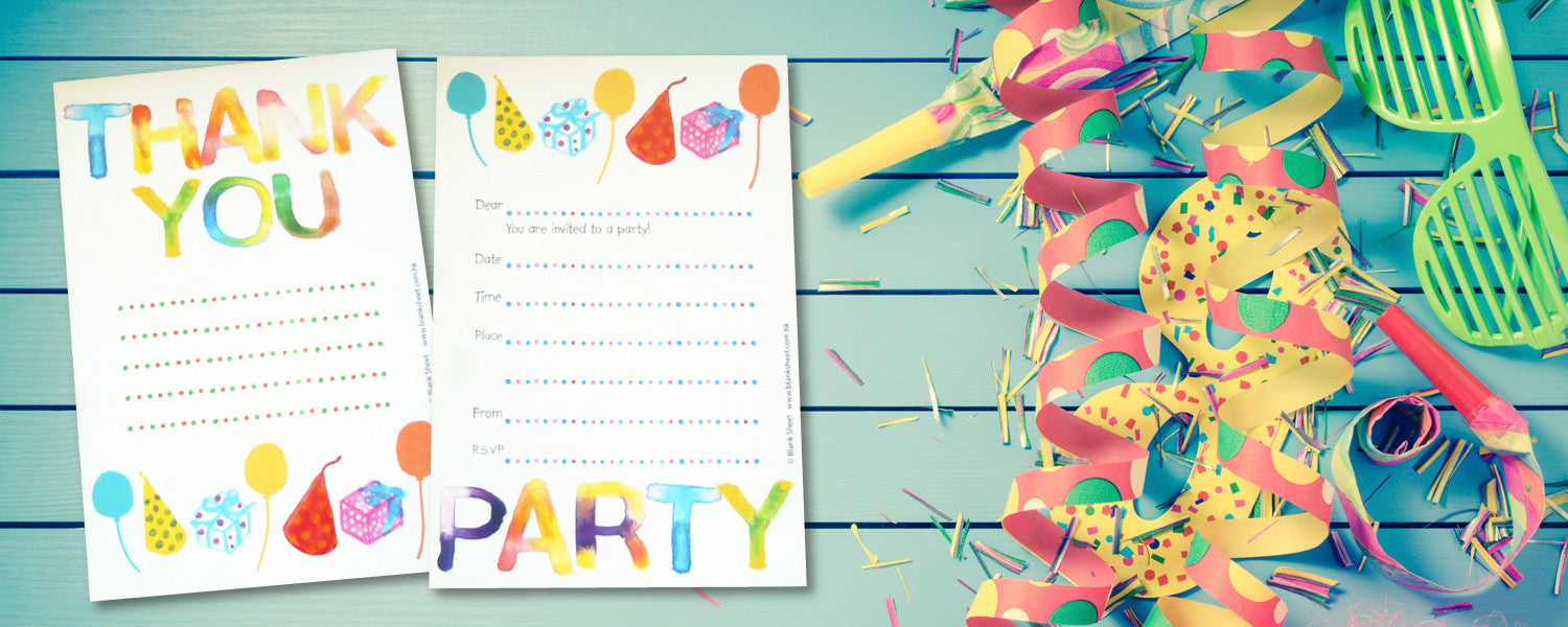 Kiddy Collection™ Party Stationery