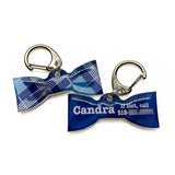 Tartan Bowtie Pet ID Tag