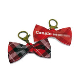 Tartan Bowtie Pet ID Tag