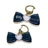 Diamond Brooch Bowtie Pet ID Tag