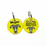 Greyhound | Best in Breed Bashtags | Personalized Dog Tags by Blank Sheet