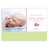 Dragon Lattice | Birth Announcements by Blank Sheet