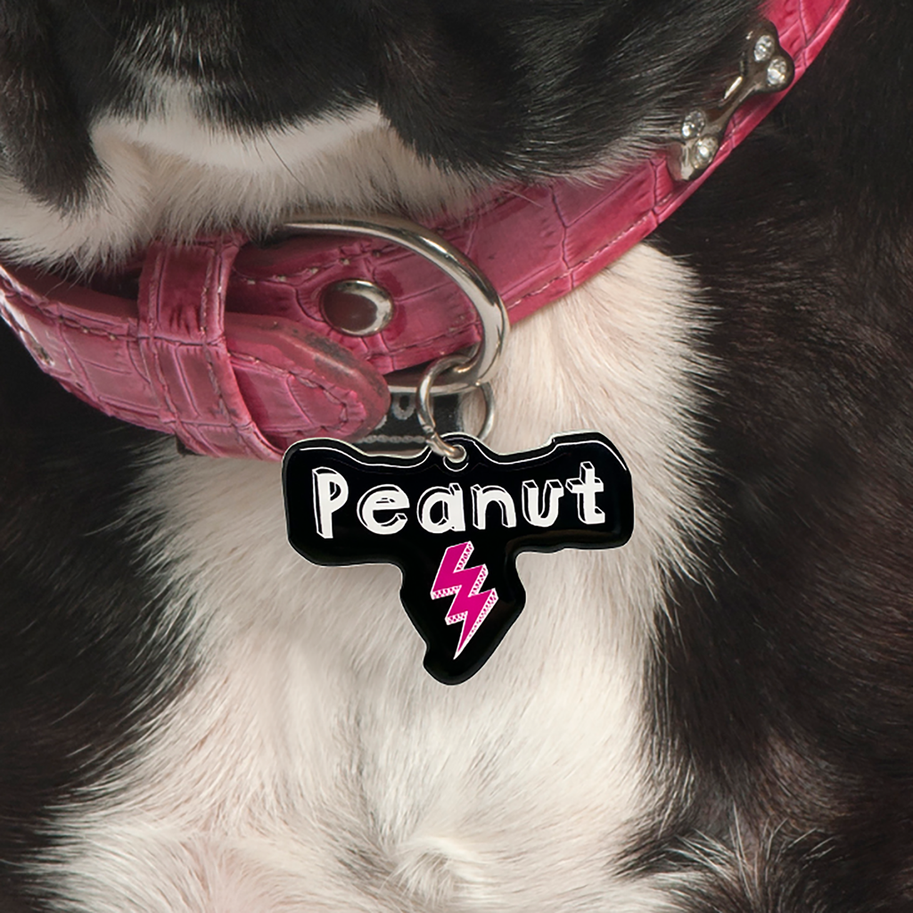 Lightning bolt dog tag online