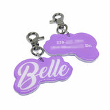 Love Script - Typography Pet ID Tag