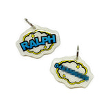 Speech Bubble Superhero Pet ID Tag