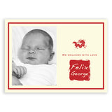 Year of the Dragon Baby Name Stamp | Birth Announcements by Blank Sheet
