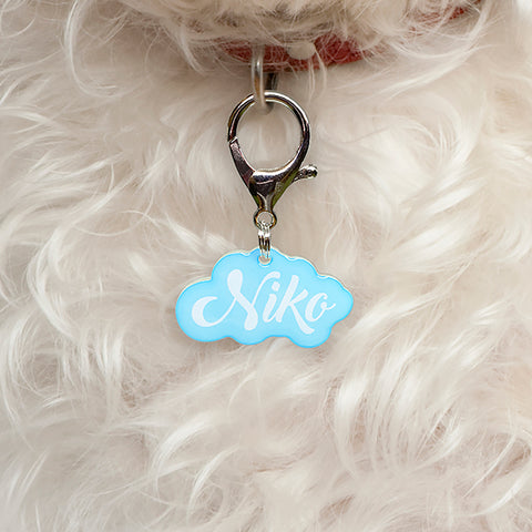 Love Script - Typography Pet ID Tag