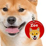 Tan Shibainu | Best in Breed Bashtags | Personalized Dog Tags by Blank Sheet