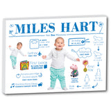 Baby First Year Milestones Canvas R002
