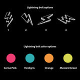 Lightning Bolt Bashtags® | Blank Sheet