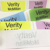 Fabric sew-on name labels (Size M 60x20mm 20 labels/set)