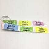 Fabric sew-on name labels (Size M 60x20mm 20 labels/set)