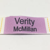 Fabric sew-on name labels (Size M 60x20mm 20 labels/set)