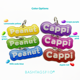 Jelly Beans Font Pet ID Tags | Personalized Pet ID Tags for Dogs & Cats by Blank Sheet