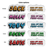 Superhero Comic | Personalized Pet ID Tags for Dogs & Cats by Blank Sheet