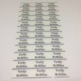 Transparent name labels (Size M 30x13mm 36 labels/set)