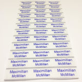 Transparent name labels (Size M 30x13mm 36 labels/set)