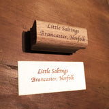 Single frame address stamp 60x30mm