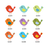Birds iron-on name labels