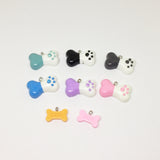 Dog Bone Charms | Add a Charm to pet ID tag | Blank Sheet