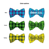 Check Bow Tie | Personalized Pet ID Tags for Dogs & Cats by Blank Sheet