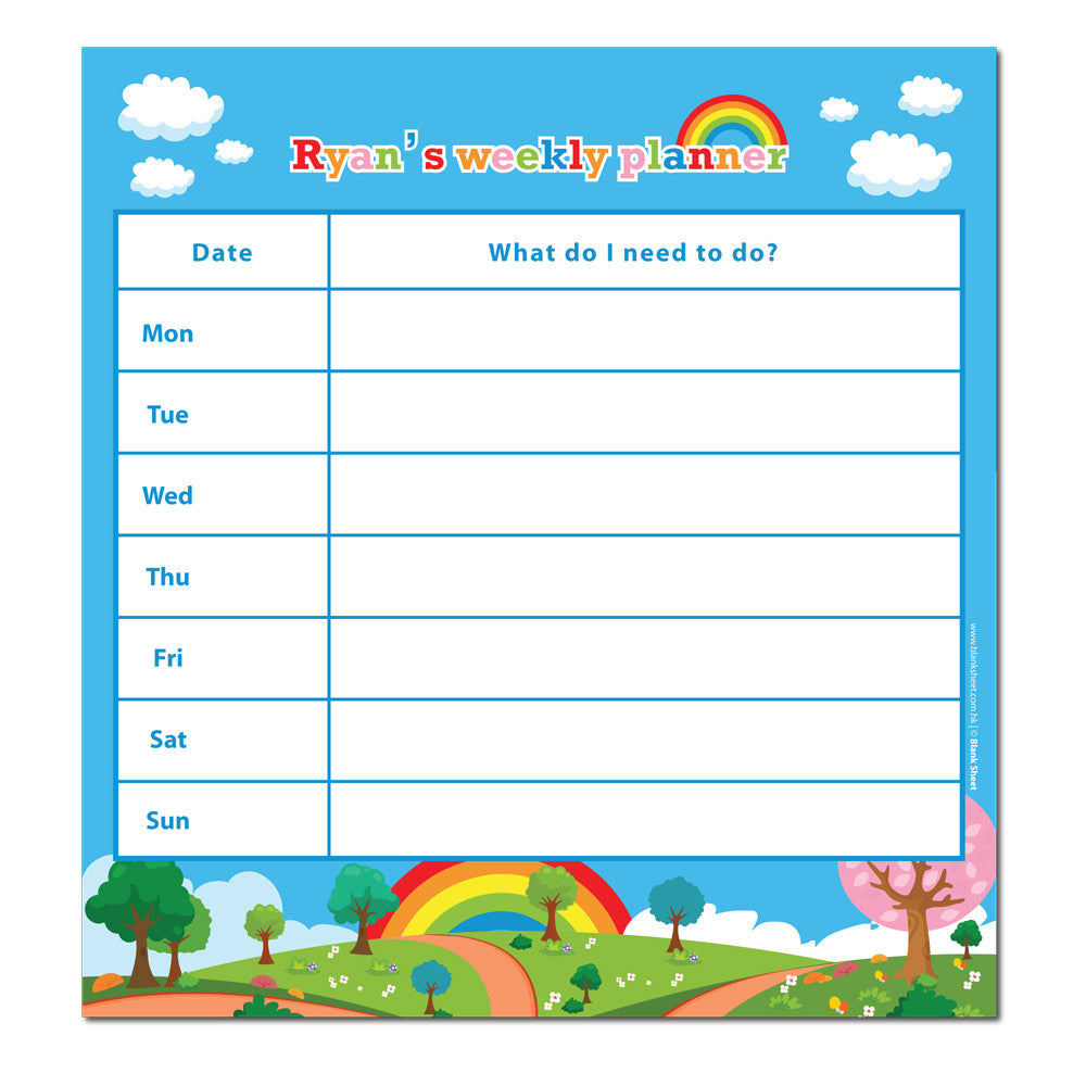 Chore Chart Rainbow