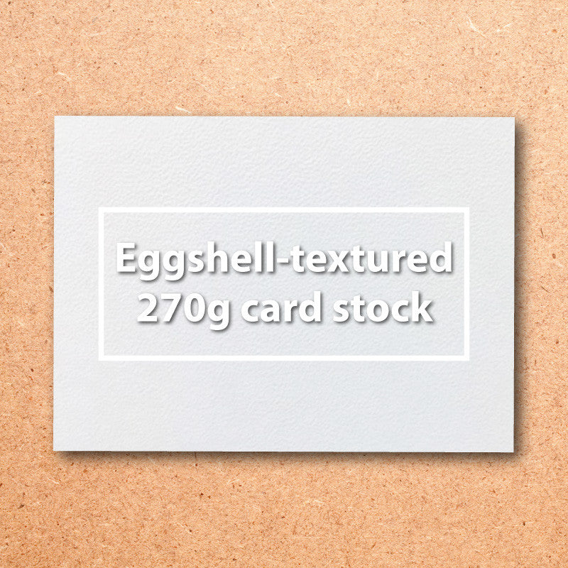 270g eggshell-textured card stock