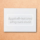 270g eggshell-textured card stock