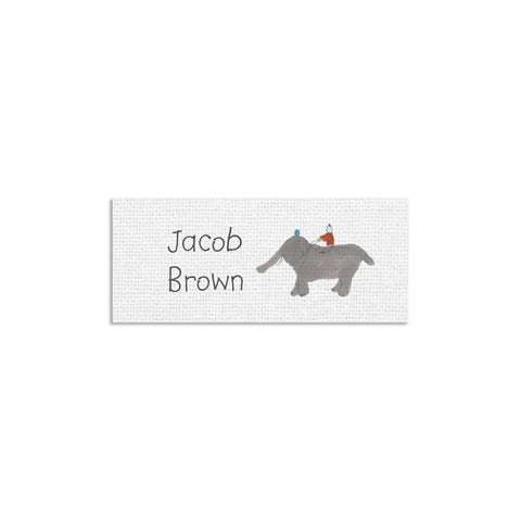 Fabric iron-on name labels 