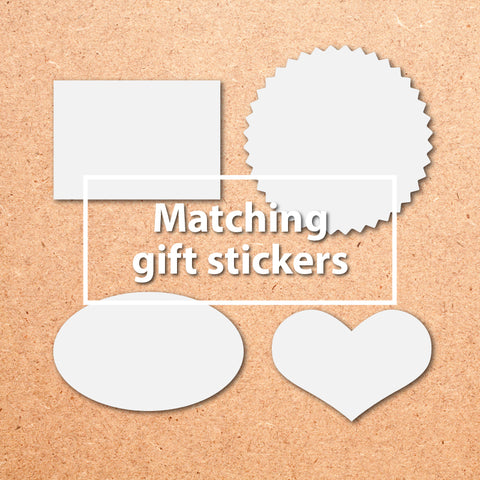 Matching gift stickers