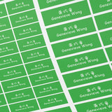 Classic name labels