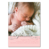 Hand-drawn Line Girl Birth Announcements