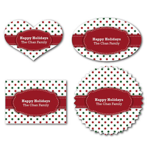 Tri-color Holidays (Polka dots)