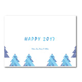 Blue card inside (bi-fold) or back (flat)