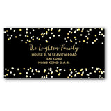 Black address labels