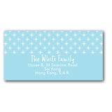 Blue address labels