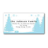 Blue address labels