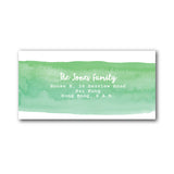 Green address labels