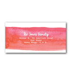 Red address labels