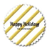 Black, White and Gold (Stripes)