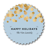 Golden Glitter Blue