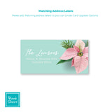 In Love with Poinsettias | Address Labels | Holiday Cards by Blank Sheet