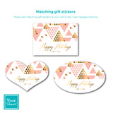 Geometric Christmas Trees | Gift Stickers | Holiday Cards by Blank Sheet