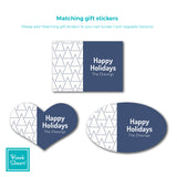 Winter Symmetry | Gift Stickers | Holiday Cards by Blank Sheet
