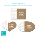 Winter Symmetry | Gift Stickers | Holiday Cards by Blank Sheet