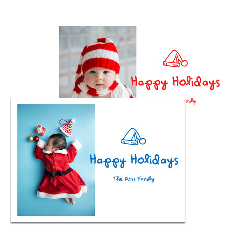 Santa Hat | Holiday Cards and Christmas Cards by Blank Sheet