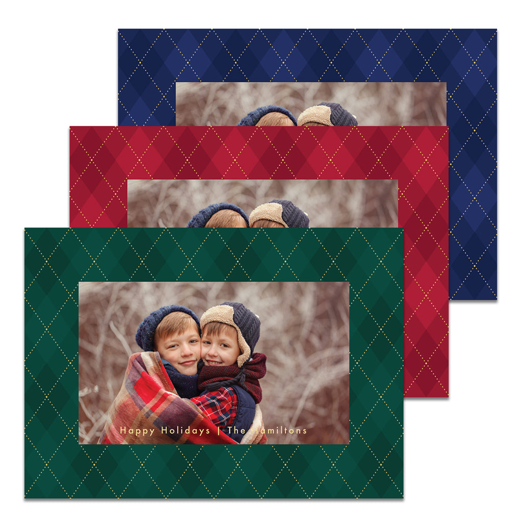 Festive Tartan | Holiday Cards and Christmas Cards by Blank Sheet