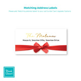 Festive Ribbon Bow | Holiday Cards and Christmas Cards by Blank Sheet